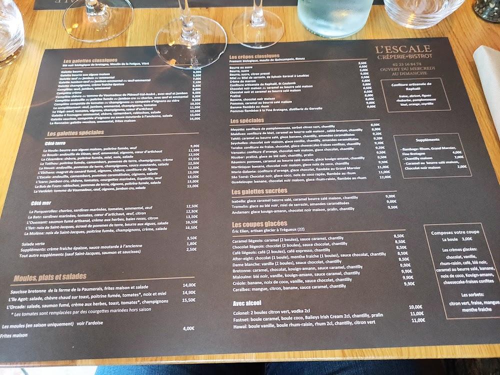 L'escale - Menu Image 1